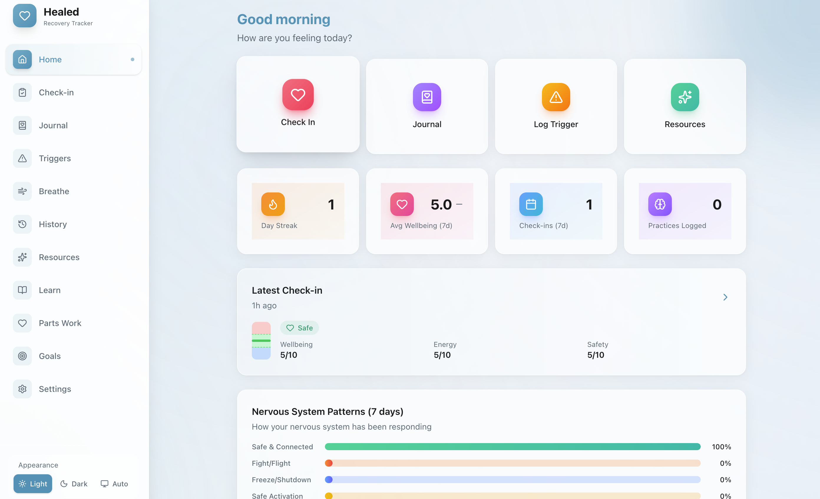 Healed - Recovery Tracker